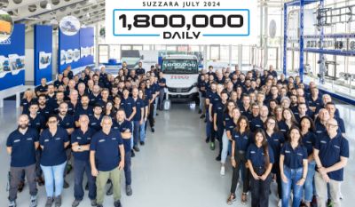 IVECO celebra l’importante traguardo di 1.800.000 Daily prodotti nello stabilimento di Suzzara - Lombardia Truck