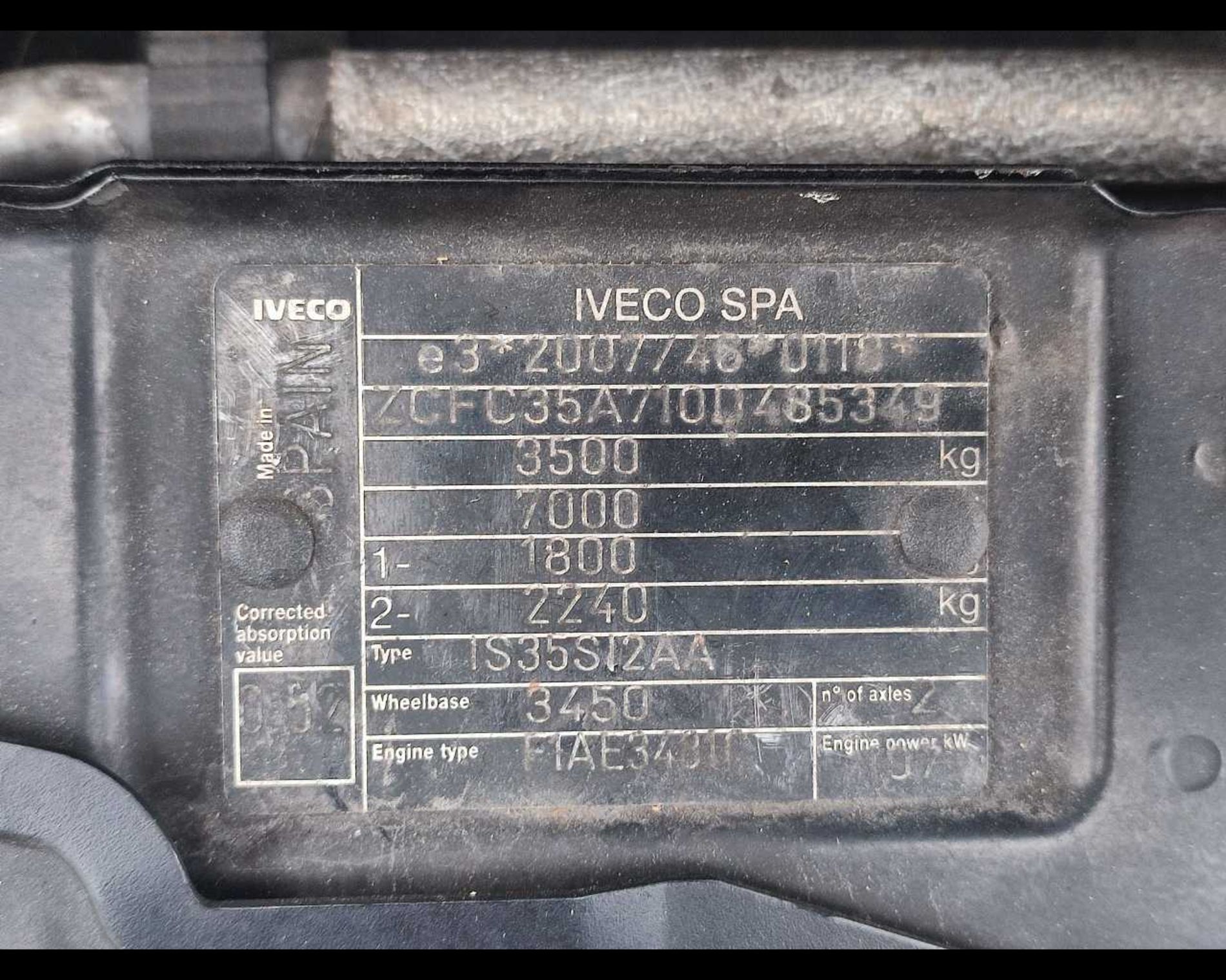 IVECO Daily 35 S15/2.3 A TELAIO - Problemi al motore - Lombardia Truck