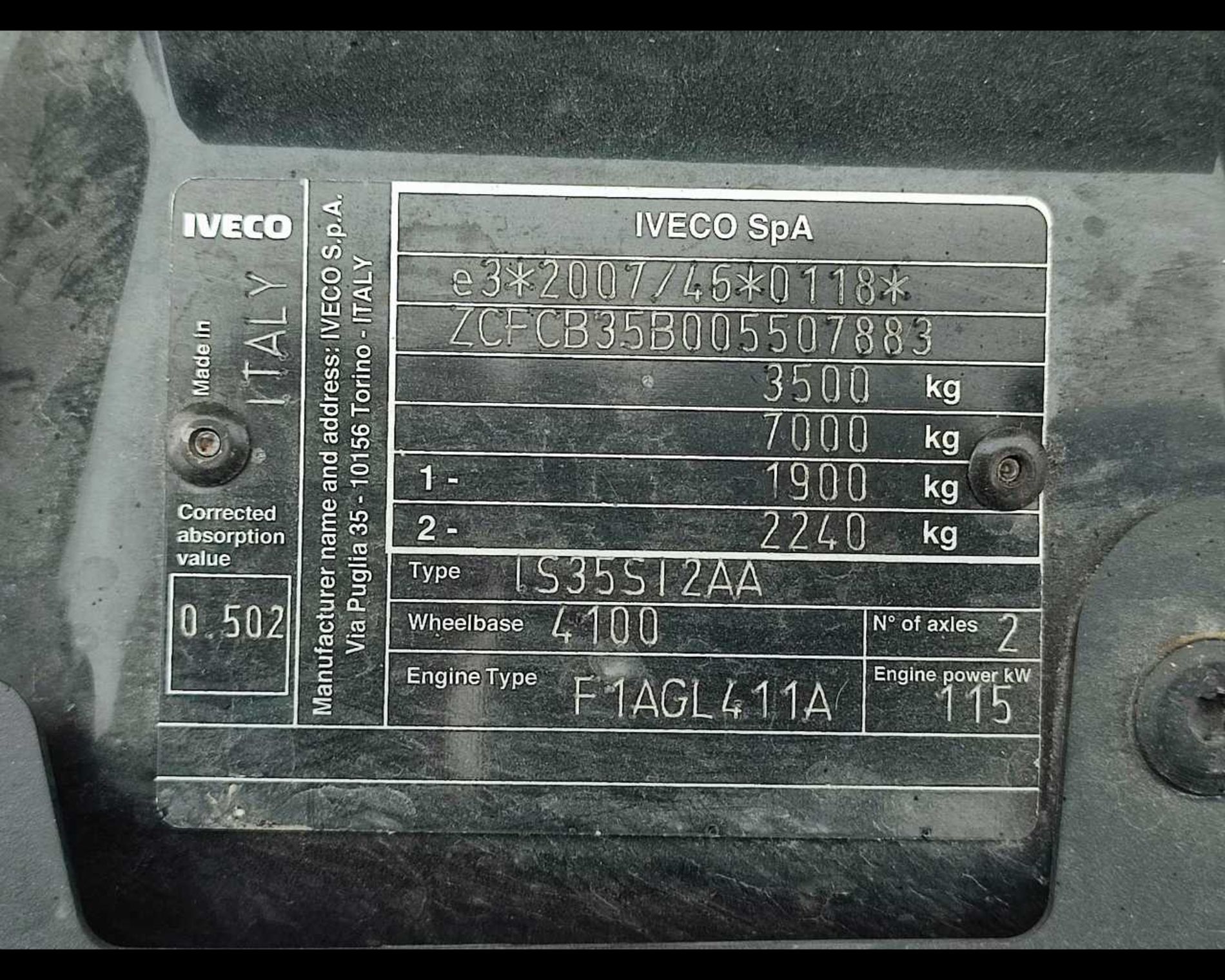 IVECO Daily 35 S16H 4100 BOX - Lombardia Truck