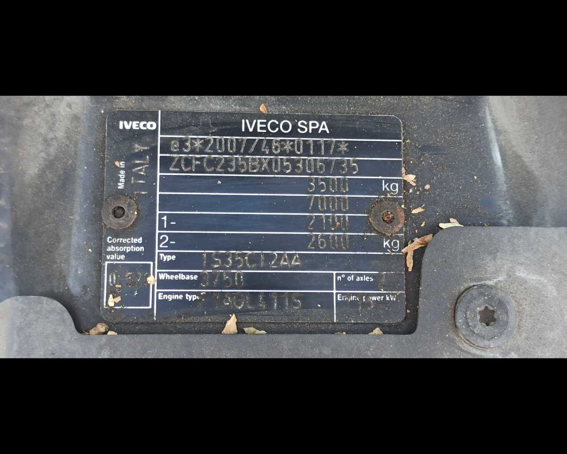 IVECO Daily 35 C16H 2.3 A8 3750 HD A TELAIO - Lombardia Truck