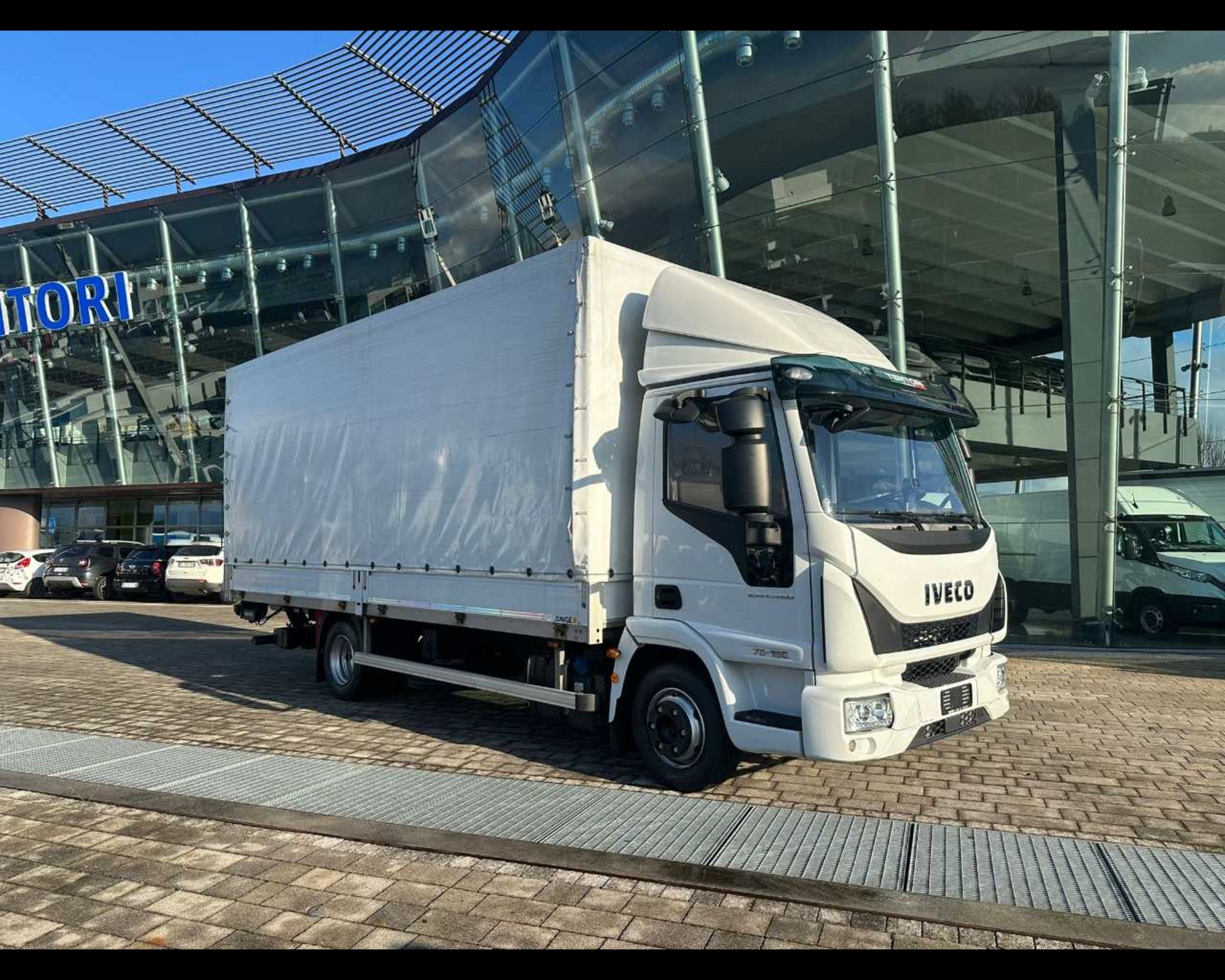 IVECO ML75E19/P - CASSONE CENTINE TELONE CON SPONDA CARICATRICE POSTERIORE - Lombardia Truck