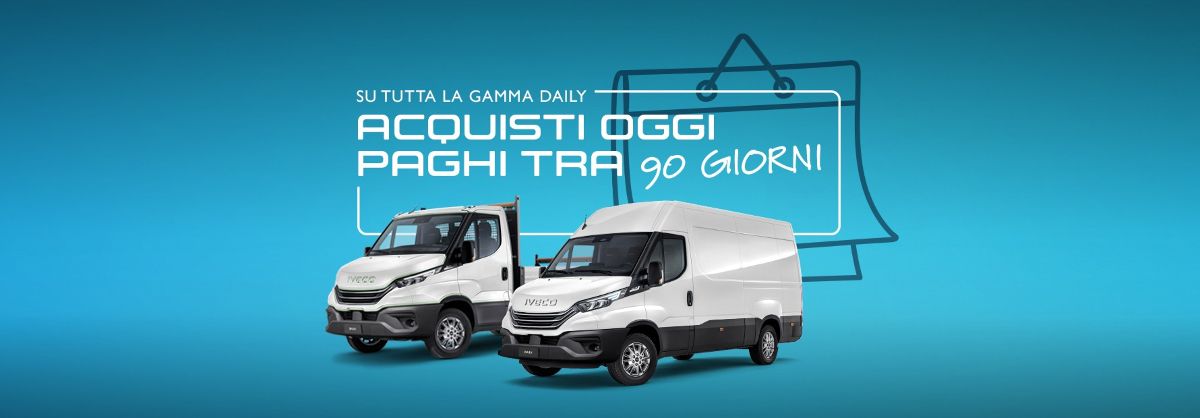 Su tutta la Gamma Daily acquisti oggi e paghi tra 90 giorni - Lombardia Truck